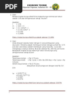 Jawaban Soal Ekonomi Teknik