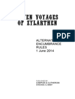 Seven Voyages of Zylarthen Alternate Encumbrance Rules