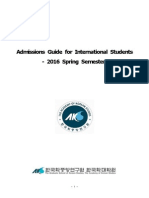 Admissions Guide For International Students (Anglais) 1