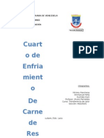 Diseño de cámara de enfriamiento para carne de res