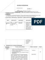 Sesión de Aprendizaje Matematica