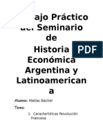 Trabajo Práctico Del Seminario de Historia Económica Argentina y Latinoamerican A