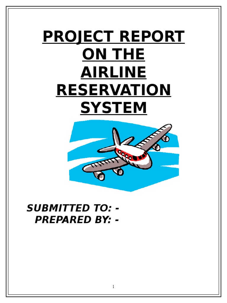 Airline Reservation System Report | PDF | Software Testing | Conceptual ...