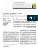 Forces Between Insulin Microspheres and Polymers Surfaces For A Dry Powder Inhaler