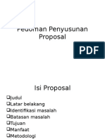 Pedoman Penyusunan Proposal