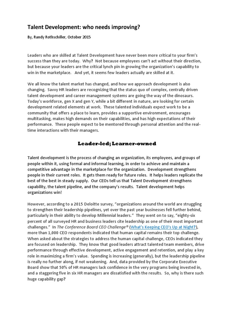 Blog Development | PDF | Leadership | Chief Executive Officer