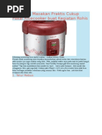 Download 10 Resep Masakan Praktis Cukup Pakai Ricecooker by De Bayou SN288058616 doc pdf