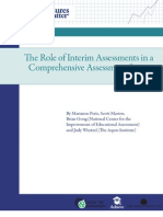 The Role of Interim Assessments