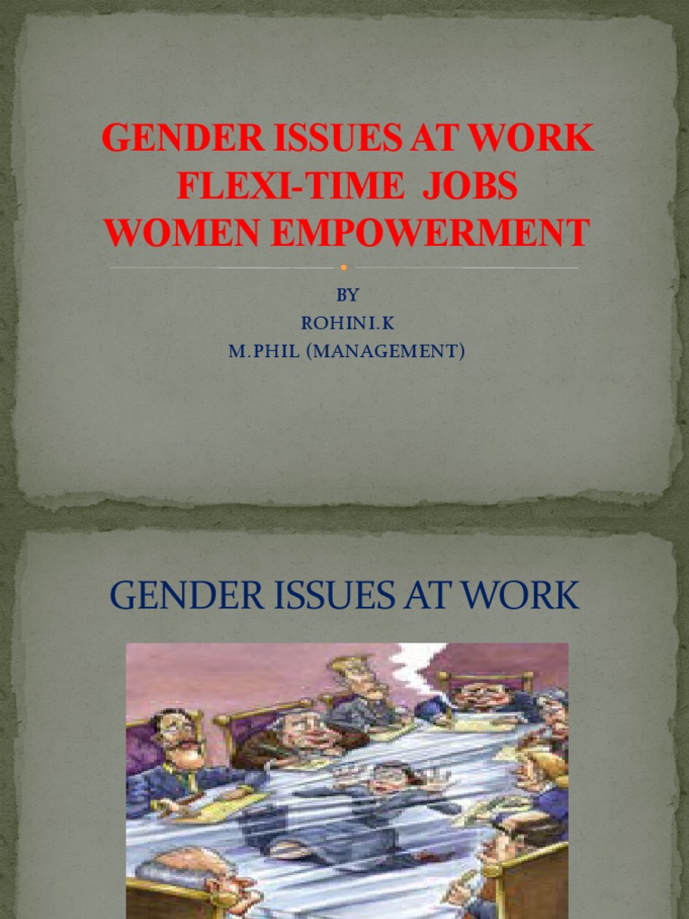 Gender Issues and Flexi-Time Jobs | PDF | Telecommuting | Business