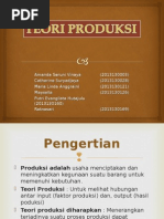 Presentasi Teori Produksi