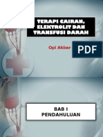 Terapi Cairan, Elektrolit, Dan Transfusi Darah