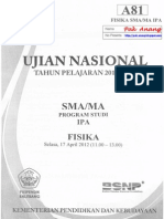 Pembahasan Soal UN Fisika SMA 2012 Paket A81 Zona D