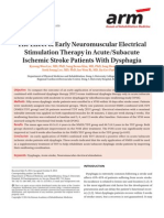 The Effect of Early Neuromuscular Electrical