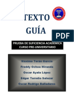 Texto Guía: Prueba de Suficiencia Academica Curso Pre-Universitario C