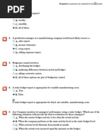 Managerial Accounting ch10 Quiz