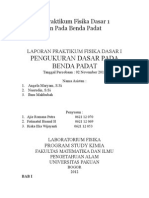 Contoh Laporan Praktikum Fisika Dasar Pengukuran Pada Benda Padat