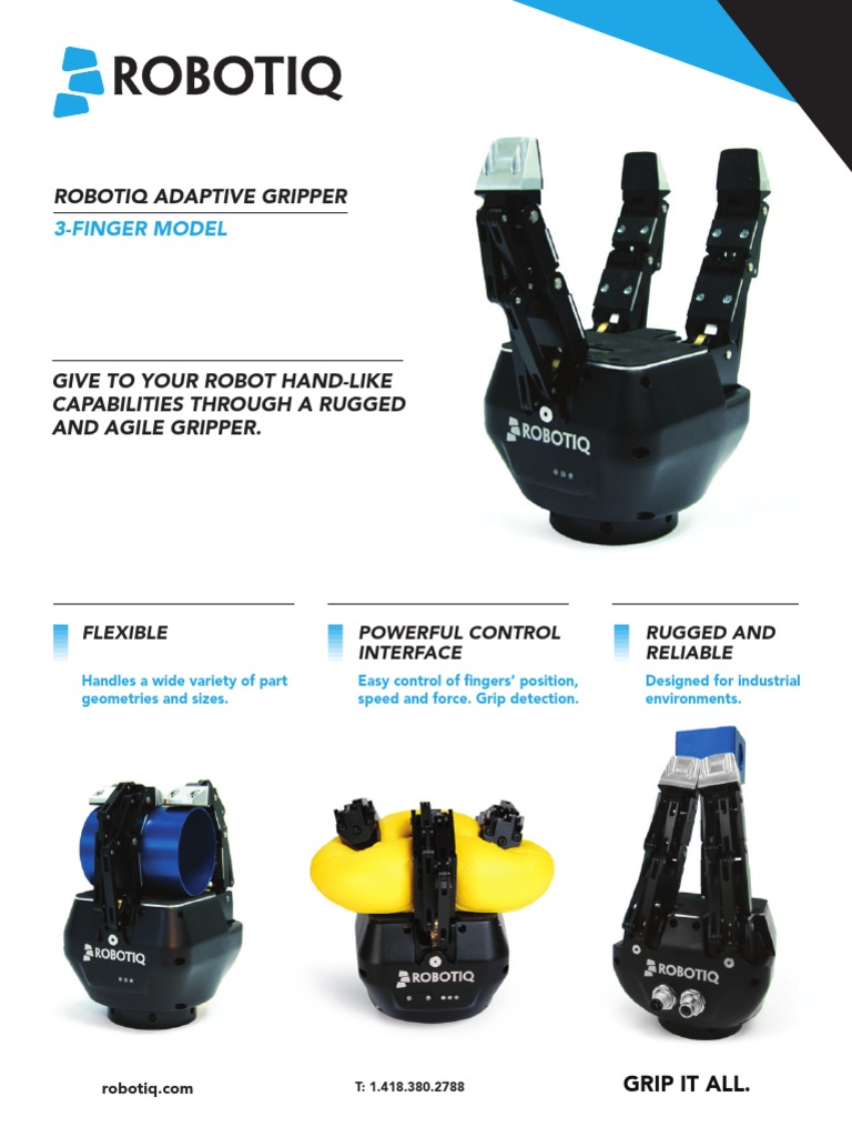 Robotiq 3-Finger Adaptive Gripper Specs | PDF