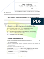 A.2.2 Os Planetas Do Sistema Solar Ficha de Trabalho 1