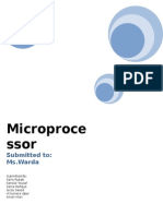Microproce Ssor: Submitted To: Ms - Warda