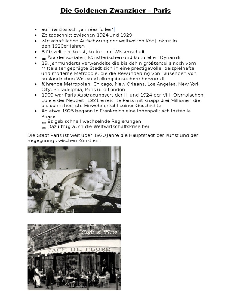 Die Goldenen ZwanzigerParis PDF