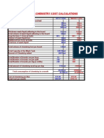 Wash Chemistry Loss Calculations