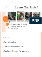 Let's Learn Mandarin!!: Andarin Ourse