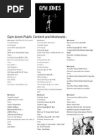 Gym Jones Workout and Public Content