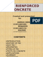 Fibre Reinforced Concrete