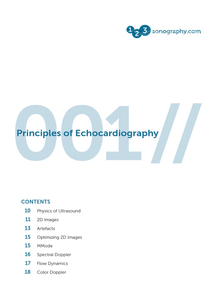 Chapter 01 - Principles of Echocardiography - 1 | PDF | Medical ...