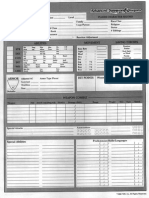 AD&D Second Edition Character Sheet