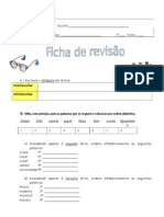 5º Ano Ficha de Revisões 