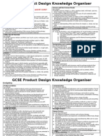 Gcse Product Design Knowledge Organiser