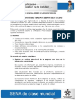 Generalidades Planificacion Iso 9001