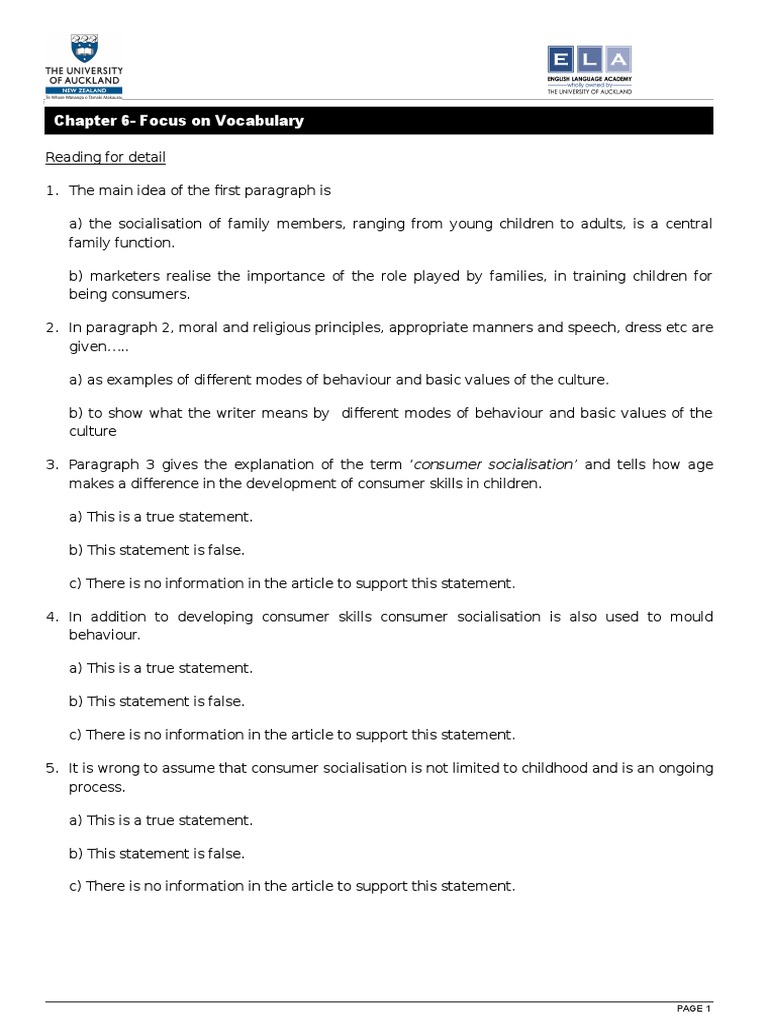 Chapter 6 Questions With Answers | PDF | Socialization | Behavior