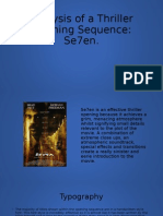 Analysis of A Thriller Opening Sequence: Se7en