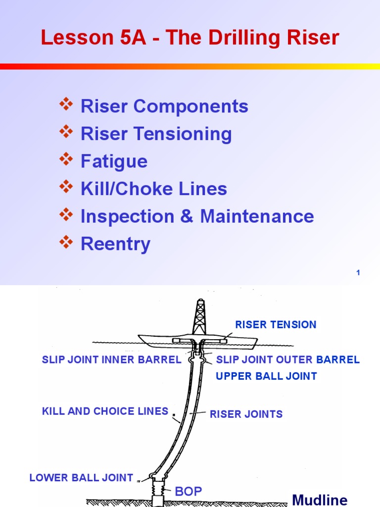 Drilling Riser Essentials | PDF | Fatigue (Material) | Stress (Mechanics)