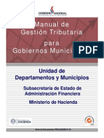 Manual de Gestion Tributaria para Municipalidades