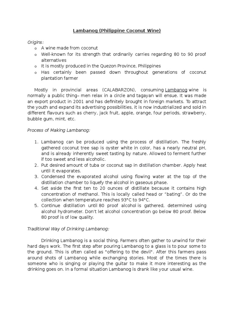 Alcoholic Beverages PDF Drink Rice