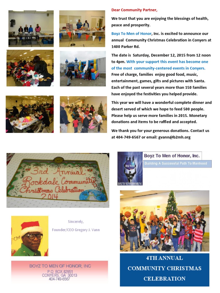 4th Annual Community Christmas Celebration | PDF