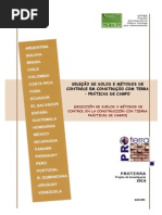 SELEÇÃO DE SOLOS E MÉTODOS DE CONTROLE EM CONSTRUÇÃO COM TERRA – PRÁTICAS DE CAMPO