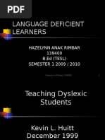 Language deficient learner