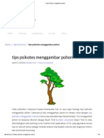 Tips Psikotes Menggambar Pohon