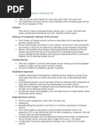 Aetiology of Breast CA