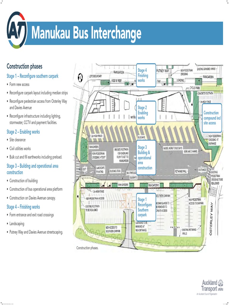 Manukau Bus Interchange Construction Phases | PDF | Business ...
