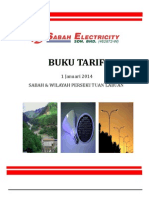 Buku Tarif Elektrik Bagi Sabah Dan WP Labuan - 01jan2014 - BM