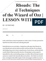Randy Rhoads - The Magical Techniques of The Wizard of Ozz - LESSON WITH TAB - GuitarPlayer