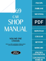 1969 Ford Car Shop Manual Volume One Chassis