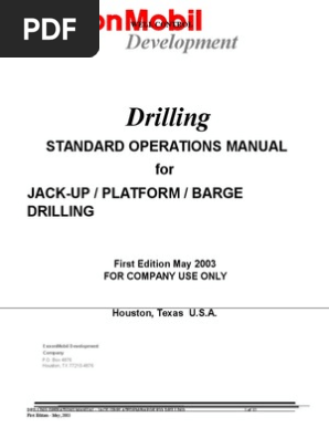 Exon Mobile Drilling Guide Drilling Rig Oil Well