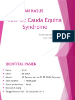 HNP Ec Cauda Equina Syndrom
