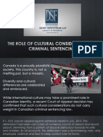 The Role of Cultural Considerations in Criminal Sentencing